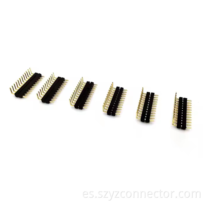 1.0mm Pitch Pin Header Right Angle Double Contact H1.01.5mm 12P-150P (4)